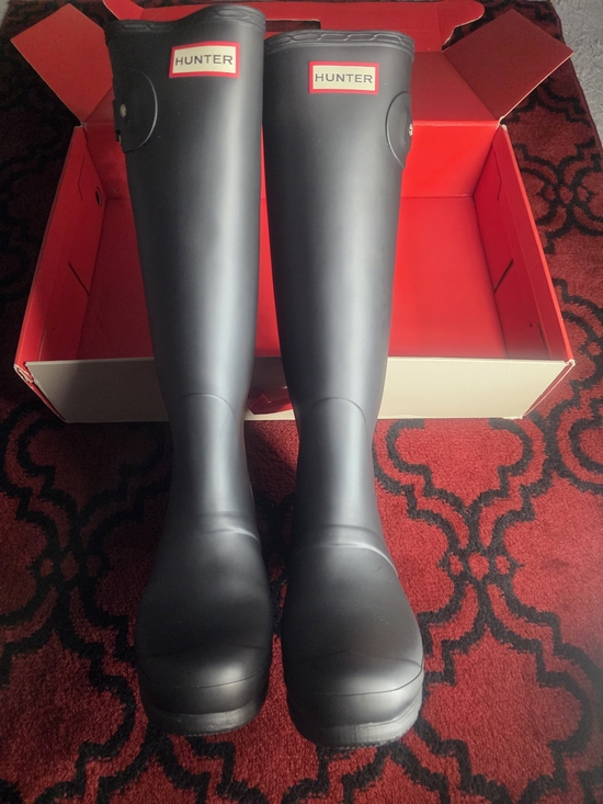 Hunter Shoes - Hunter Original Tall Black Rain Boots Size 9 Matte